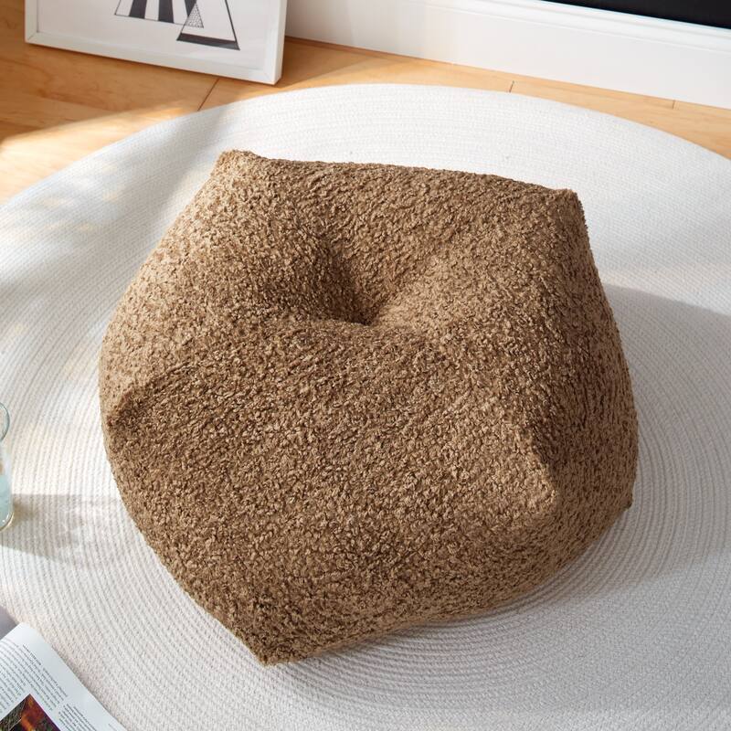 Sorra Home Indoor Soft-Textured Geo-Shaped Pillow - 25 in x 25 in x 12 in - Zazzle Taupe