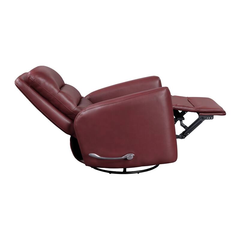 Preston 35" Faux Leather Swivel Glider Recliner - 360-Degree Swivel