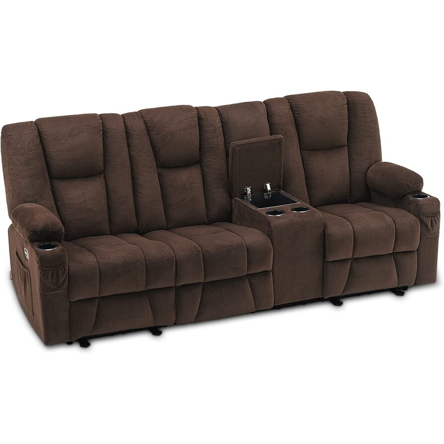 Loveseat recliner store with usb ports