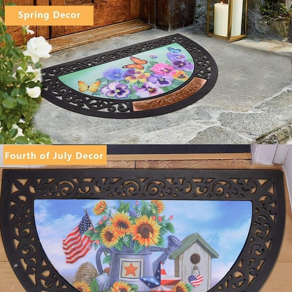 Shop Interchangeable Doormat 6 Pcs Seasons Doormat Welcome