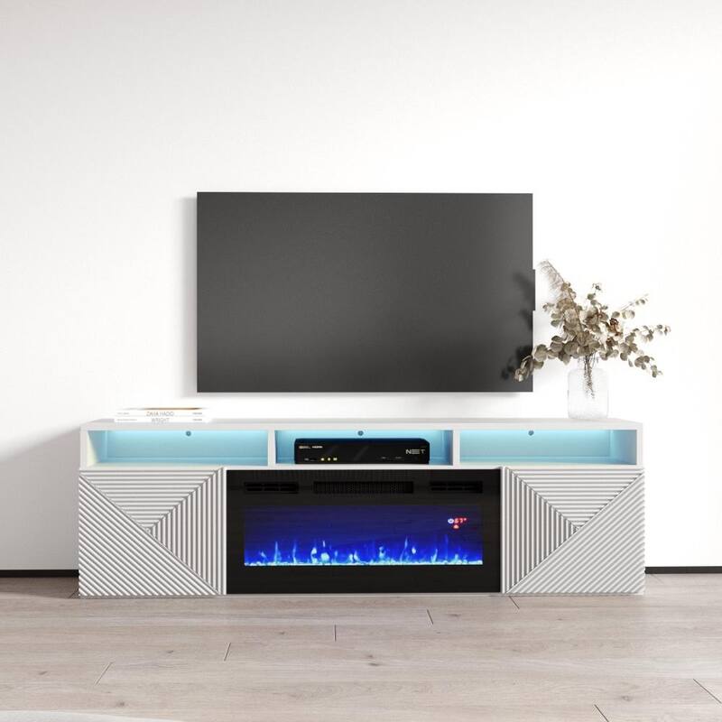 Giza EF Wall Mounted Electric Fireplace Modern 63" TV Stand