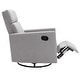 preview thumbnail 30 of 49, Roomfitters Modern Upholstered Rocker Nursery Chair, Plush Seating Glider Swivel Recliner Chair, Beige