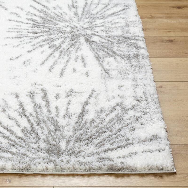 Livabliss Casual Cloudy Shag Abstract Area Rug