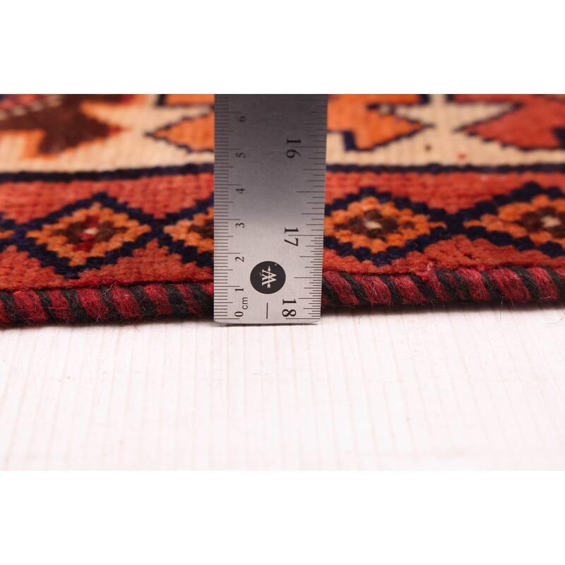 ECARPETGALLERY Hand-knotted Melis Vintage Red Wool Rug - 4'10 x 9'5