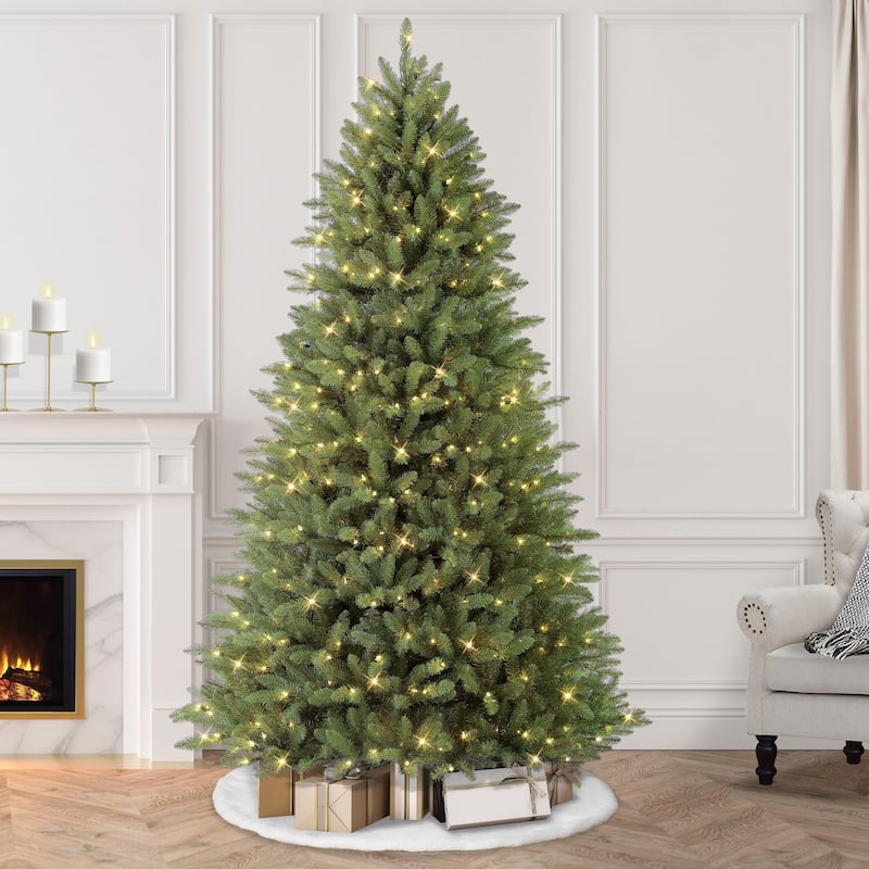 Puleo International 7.5 ft. Slim Fraser Fir Christmas Tree
