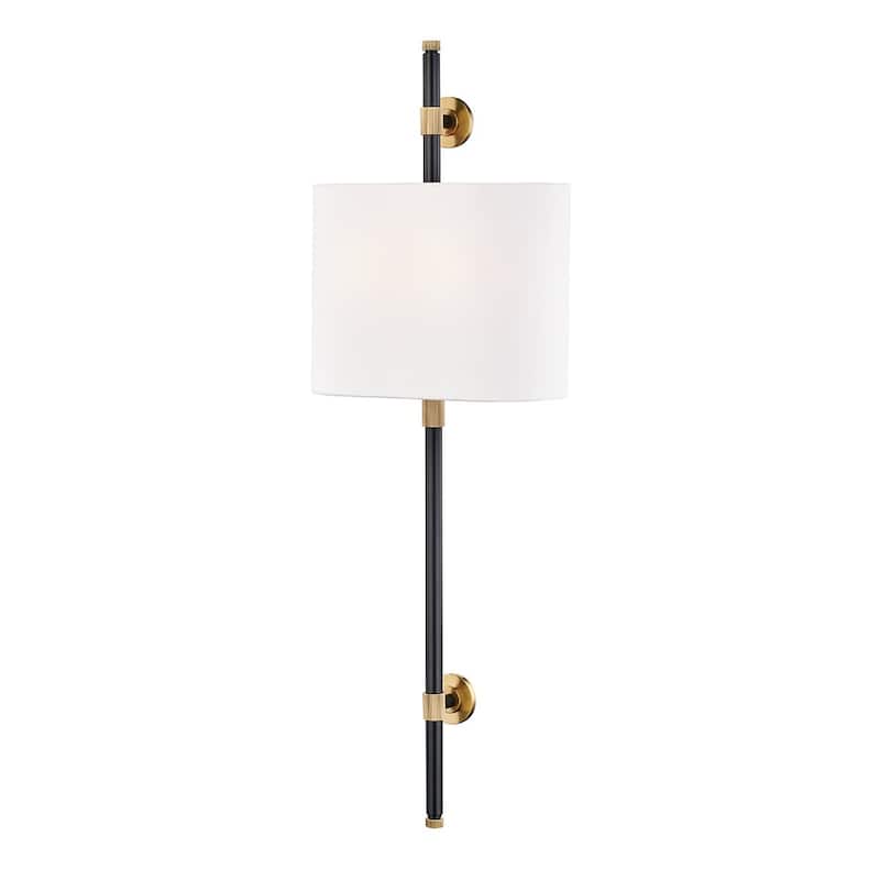Hudson Valley Lighting Bowery 2 Light 34" Tall Wall Sconce - Aged Old Bronze