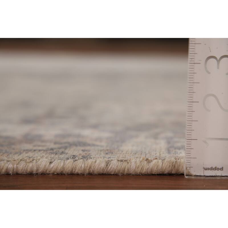 All-Over Abstract Area Rug Handmade Wool Carpet - 5'4"x 7'8"