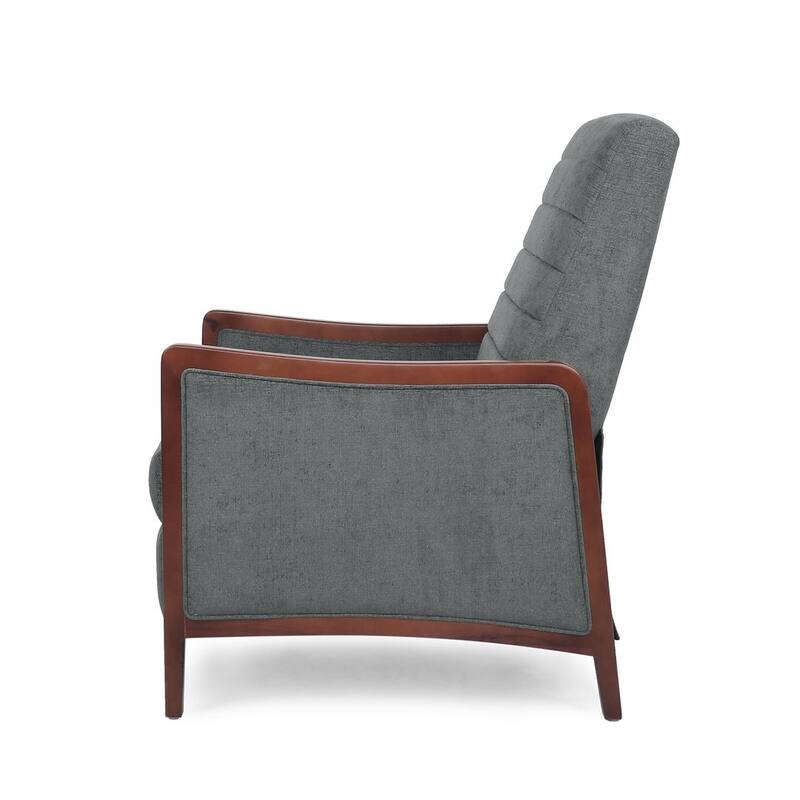 Mid-Century Modern Fabric Recliner Chair by Christopher Knight Home
