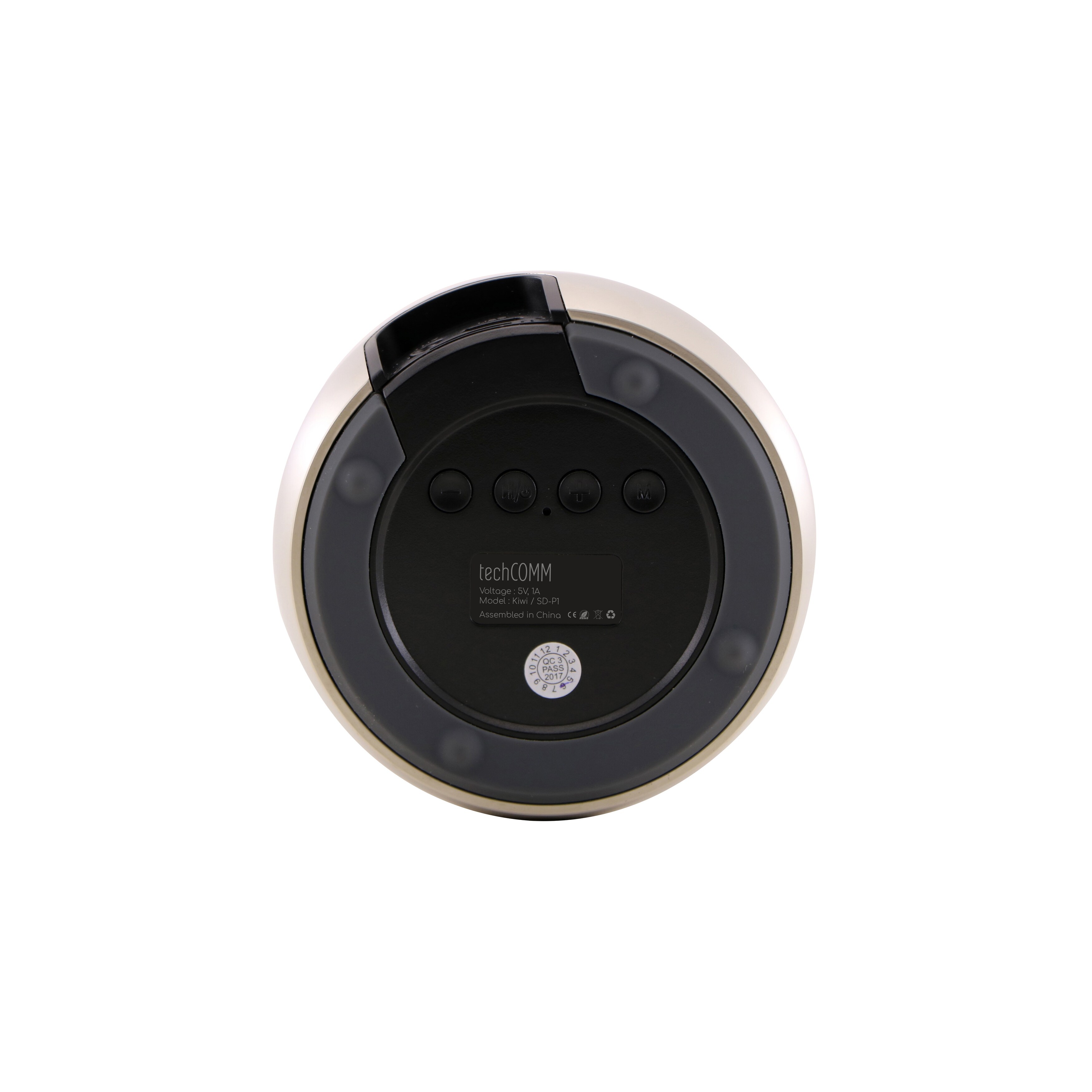 techcomm mini mesh wireless portable bluetooth hifi speaker