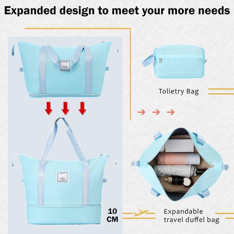 2-Piece 20/24 Inch, Modern Luggage Sets, Expandable Lightweight Luggage with TSA Lock, for Boarding Travel