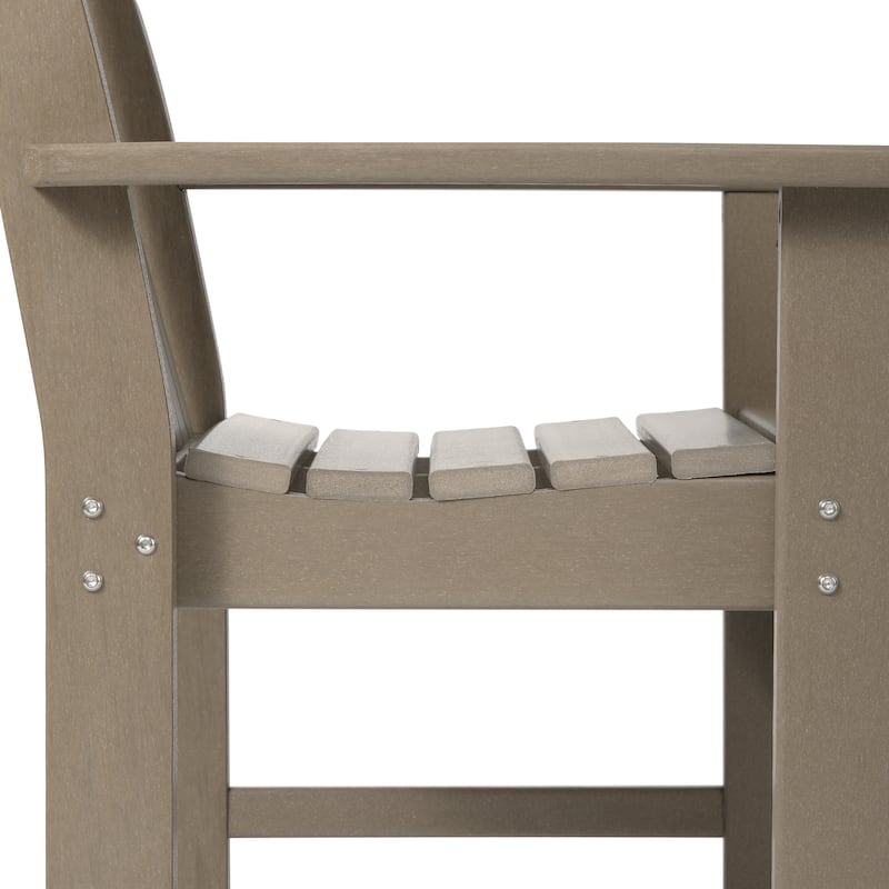 Laguna Outdoor Dining Poly Garden Arm Chair (Set of 2)