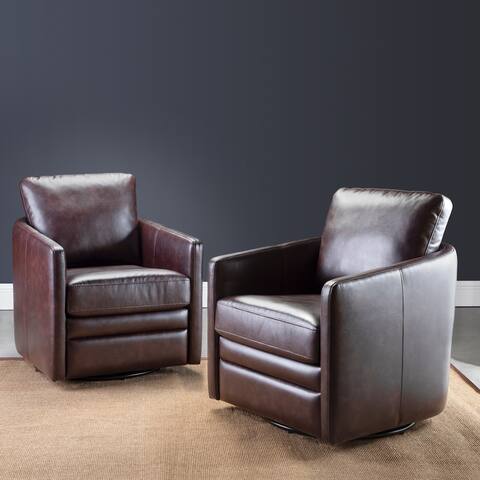 Terrance Swivel Chair Set of 2 with Metal Base