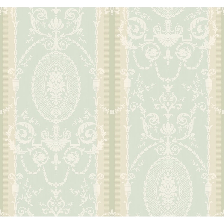Seabrook Designs Austen Cameo Stripe Unpasted Wallpaper