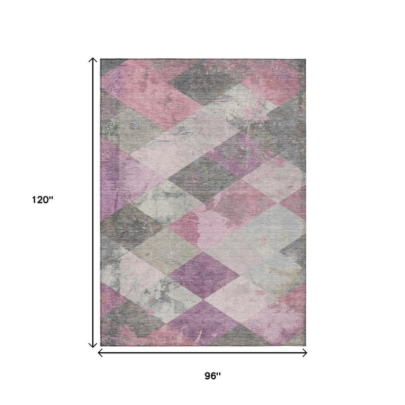 HomeRoots Geometric Transitional Rectangle Outdoor Rug