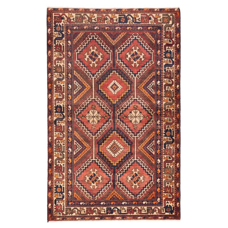 ECARPETGALLERY Hand-knotted Konya Anatolian Dark Copper Wool Rug - 4'8 x 7'5