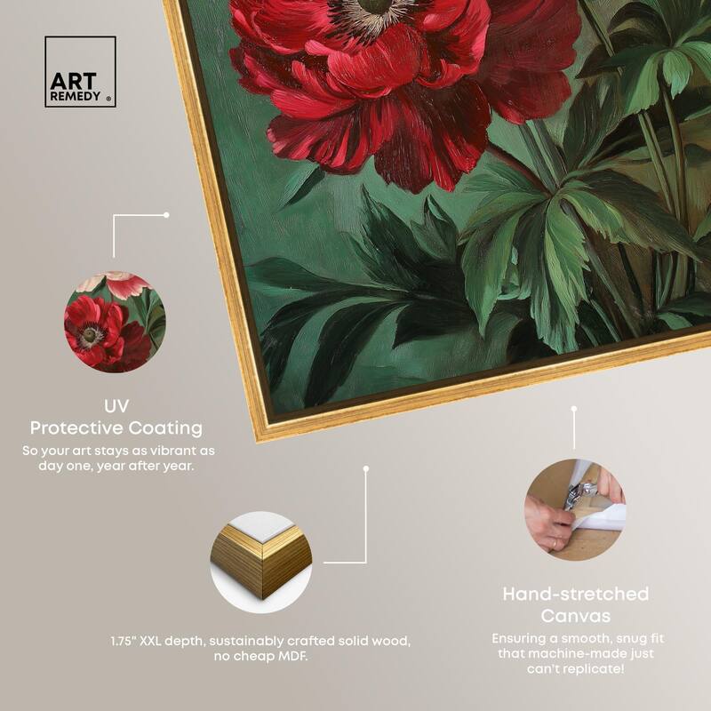Symphony of Peonies Canvas by Art Remedy