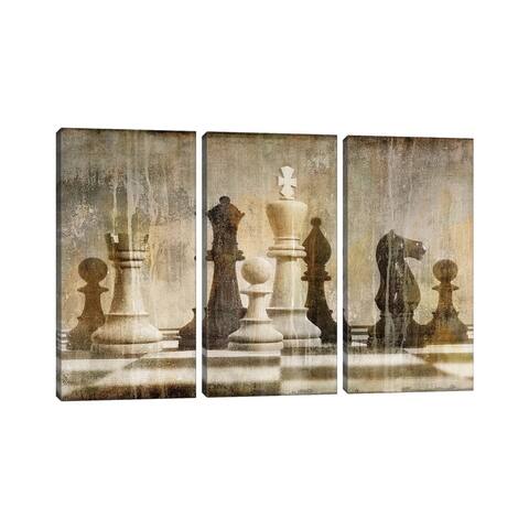iCanvas "Chess" by Russell Brennan 3-Piece Canvas Wall Art Set