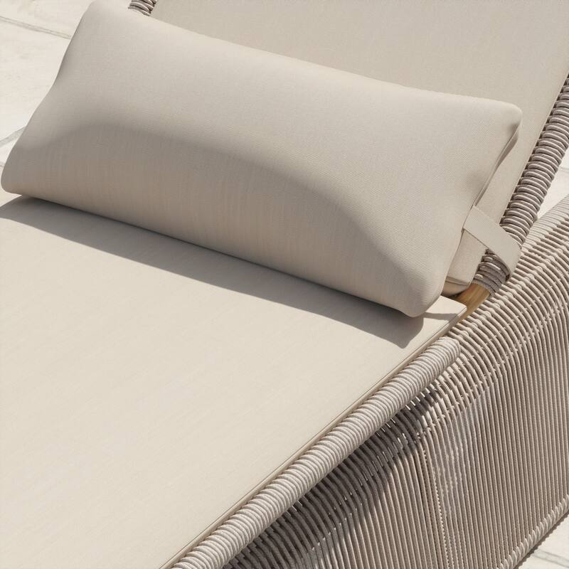 Corvus Corral 2-piece Adjustable Outdoor Wicker Chaise Lounge Set with Sunbrella Cushion