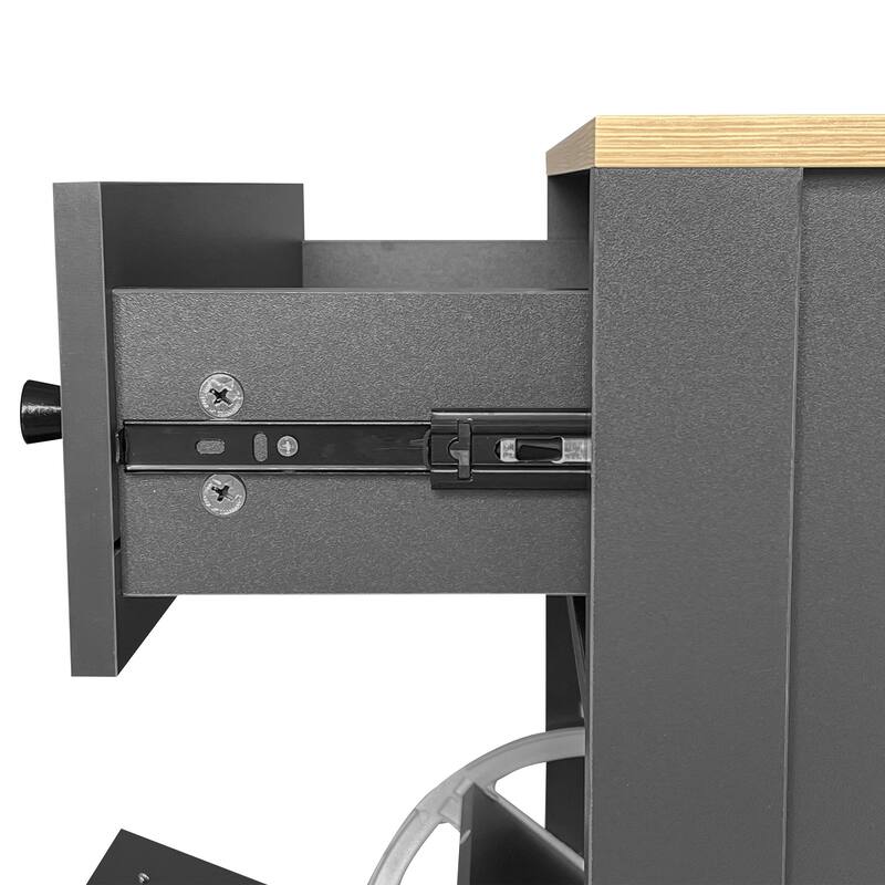 Contemporary Entryway Organizer with Flip Drawers & Additional Accessory Drawer for Extra Storage