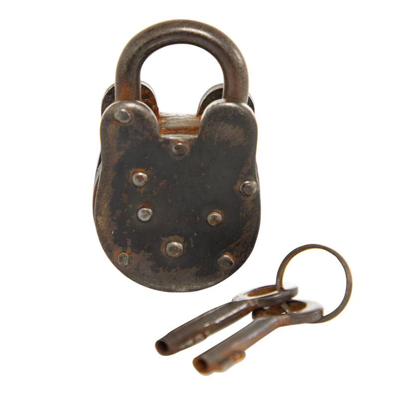 Bronze Metal Lock And Key