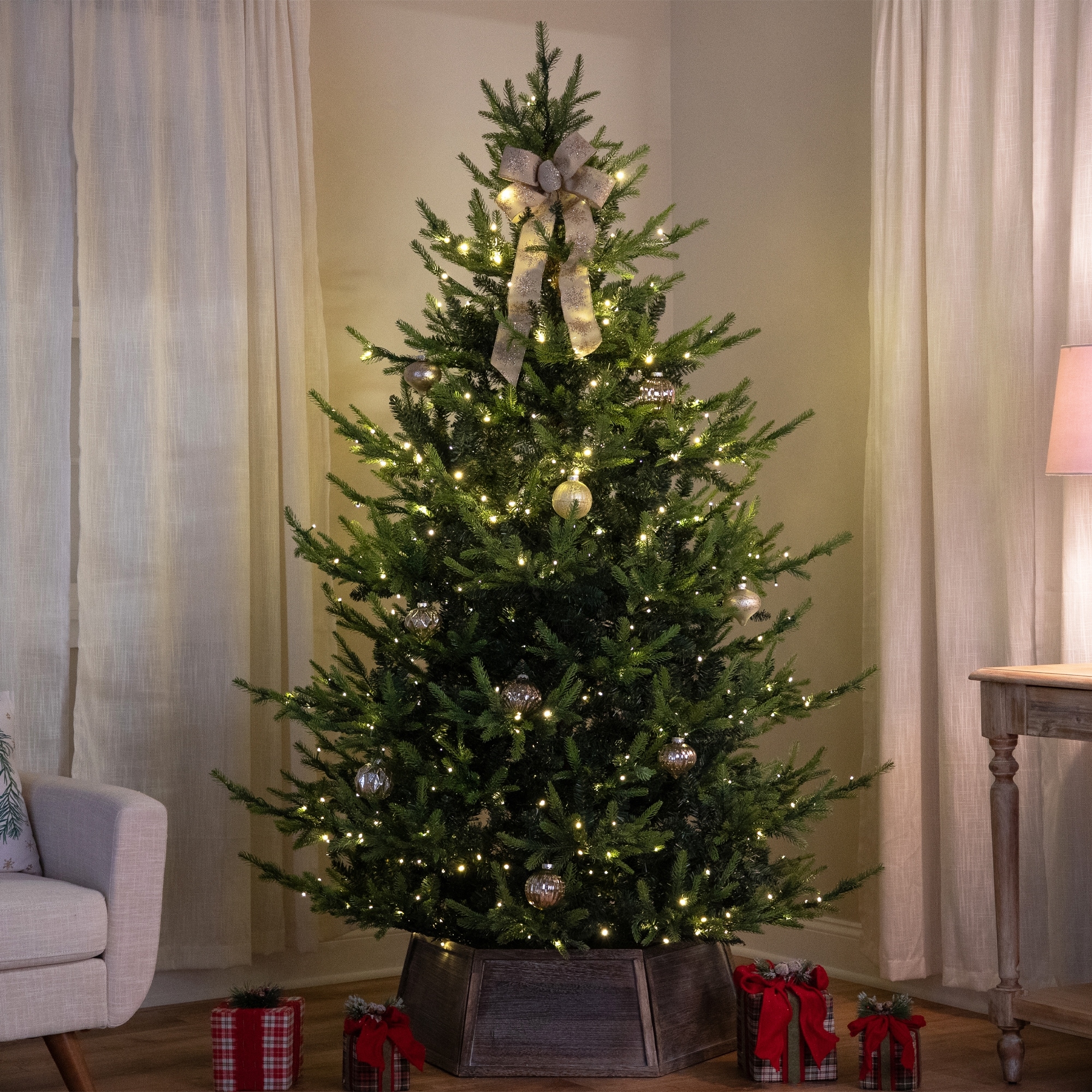 Real Touch™ Elite Glenmora Pine IPT Artificial Xmas Tree 12' Dual LED - over-10-feet