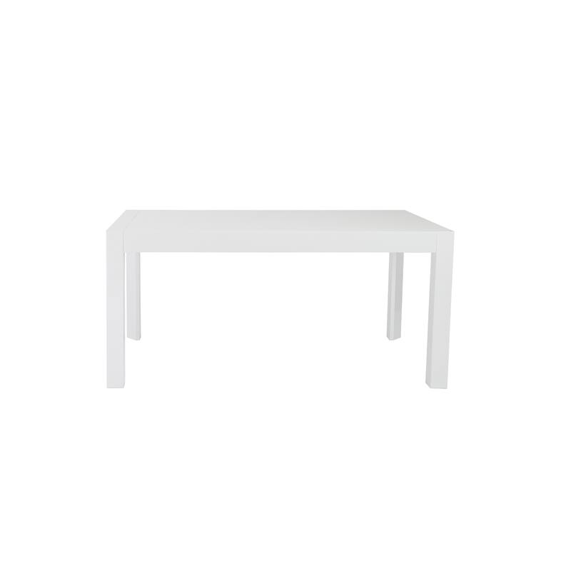 HomeRoots 63" White Wood Dining Table - 63.00 in. x 29.50 in. x 35.50 in.