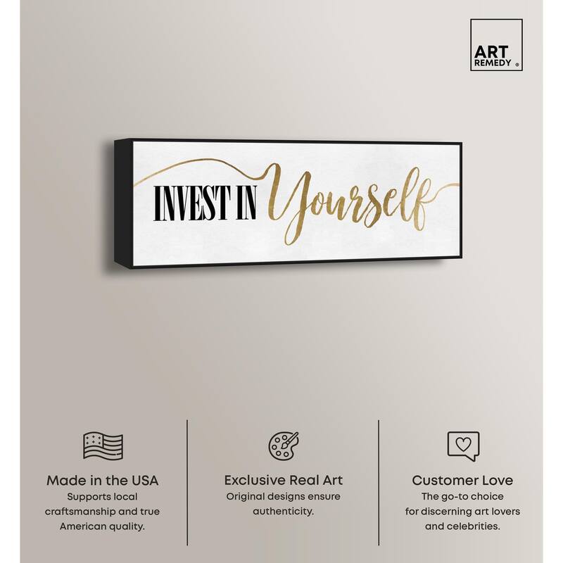 Invest In Yourself Panoramic Canvas by Art Remedy