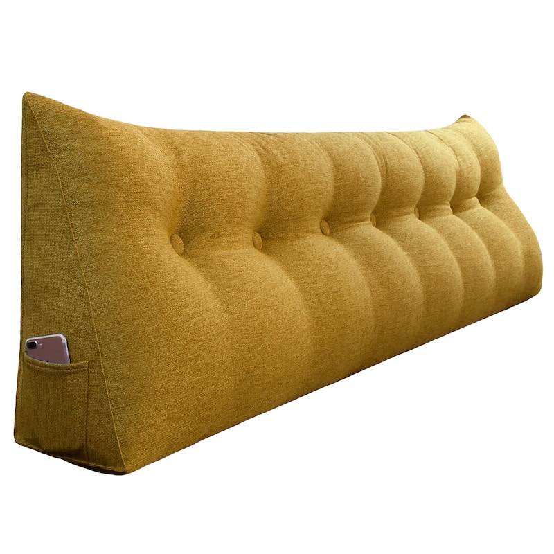 WOWMAX Bed Wedge Daybed Reading Pillow Triangular Bolster Headboard