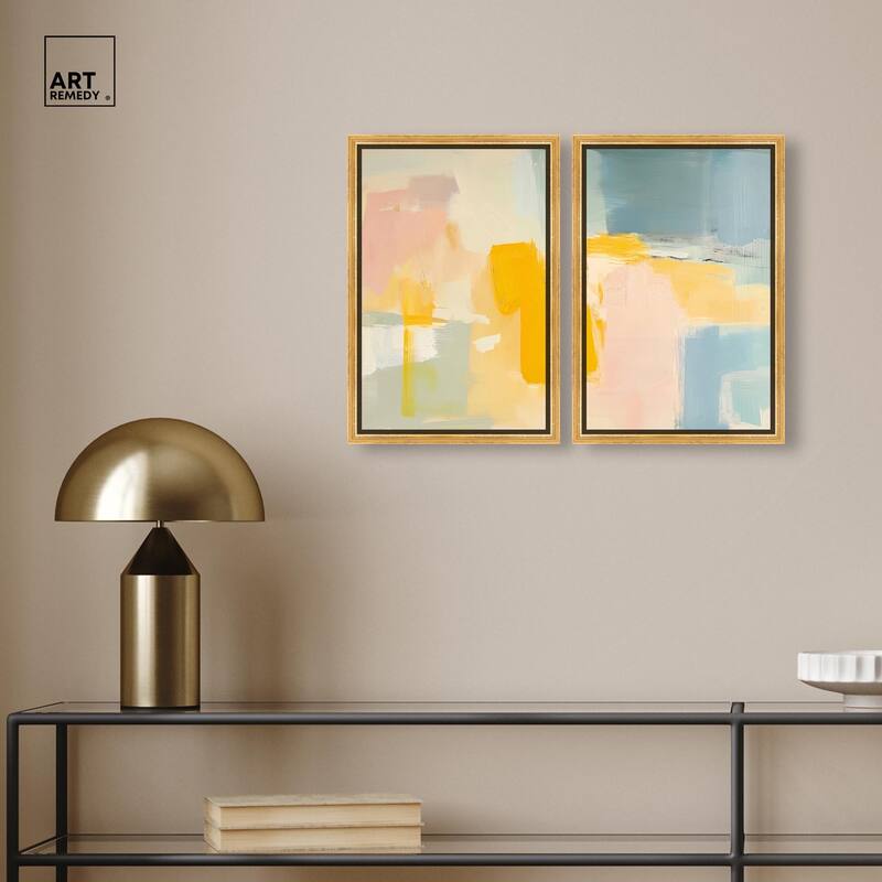 Ocean of Suns II Canvas Set of 2 by Art Remedy