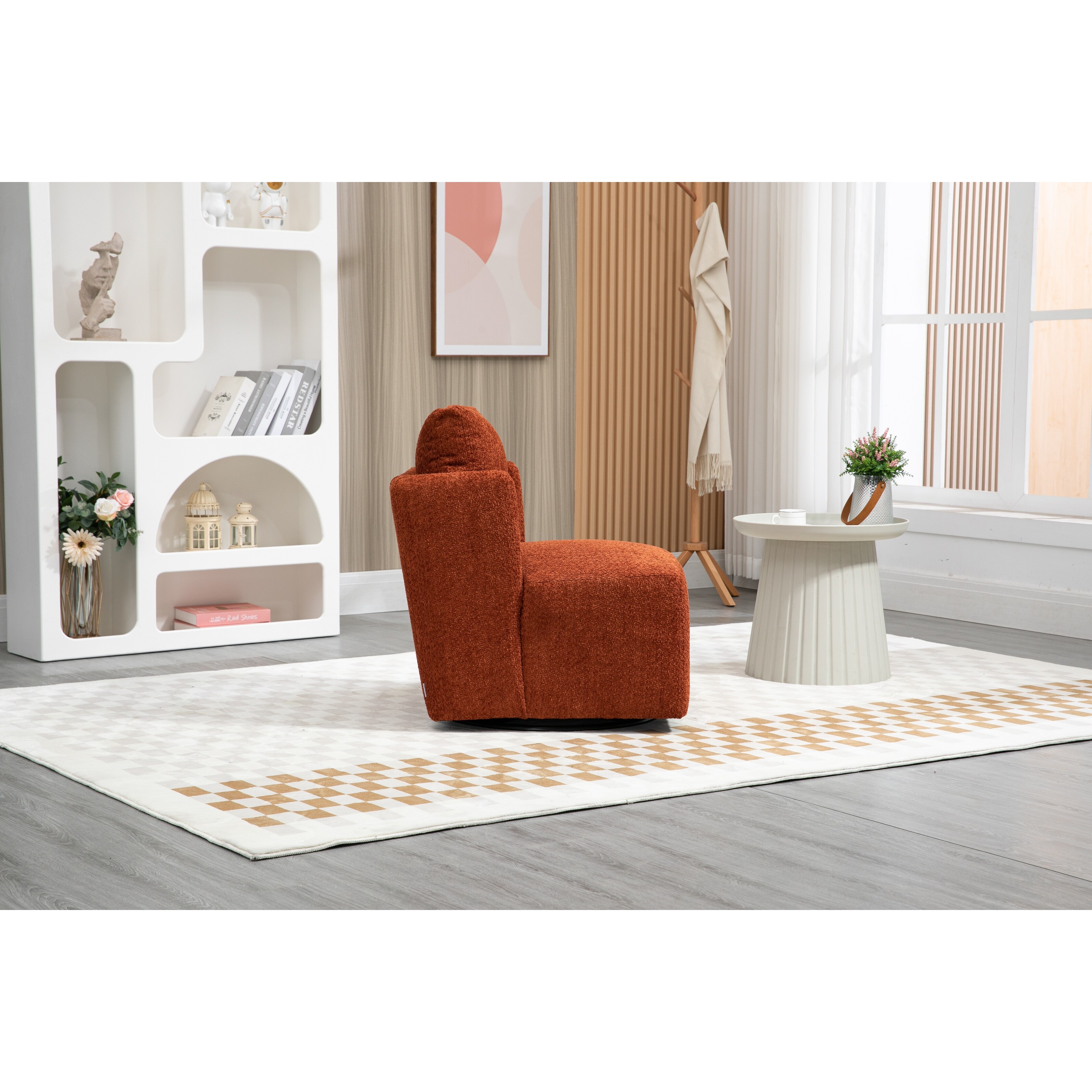 Orange comfy chair on sale