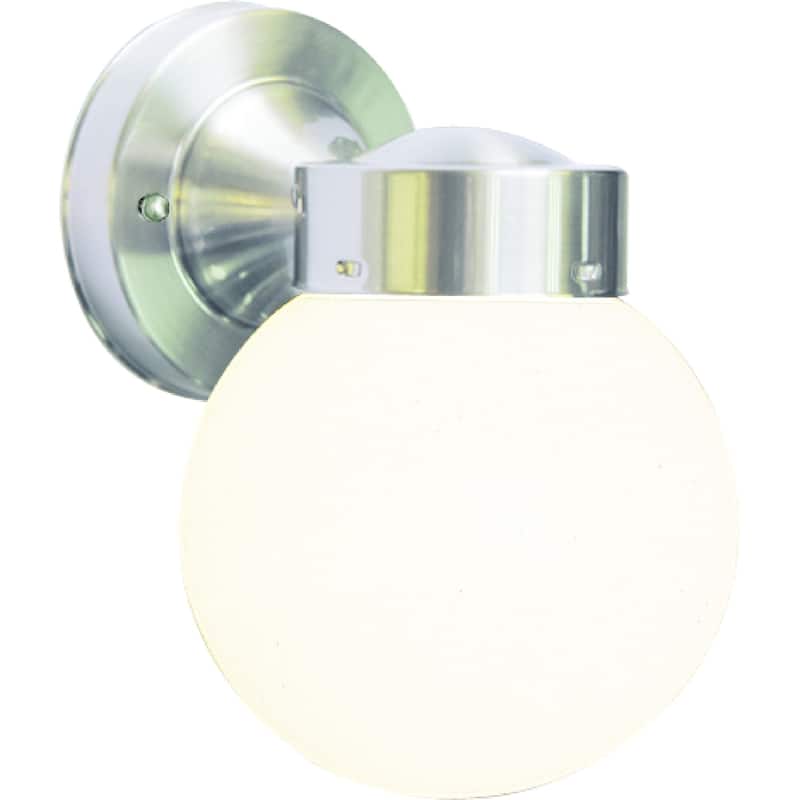 Volume Lighting 1-Light Brushed Nickel Outdoor Wall Sconce