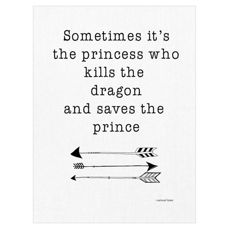 Sometimes It's the Princess Canvas Art Print