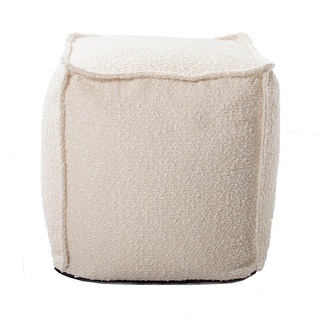 Allan Andrews Square Pouf Barbet Natural