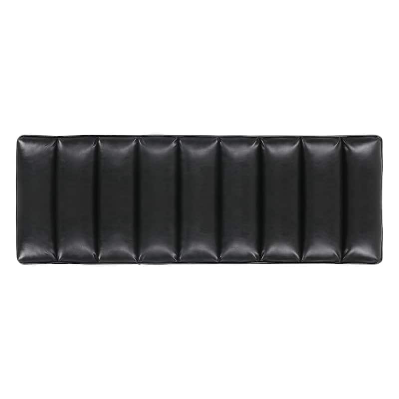Metal Base Upholstered Bench for Bedroom for Entryway