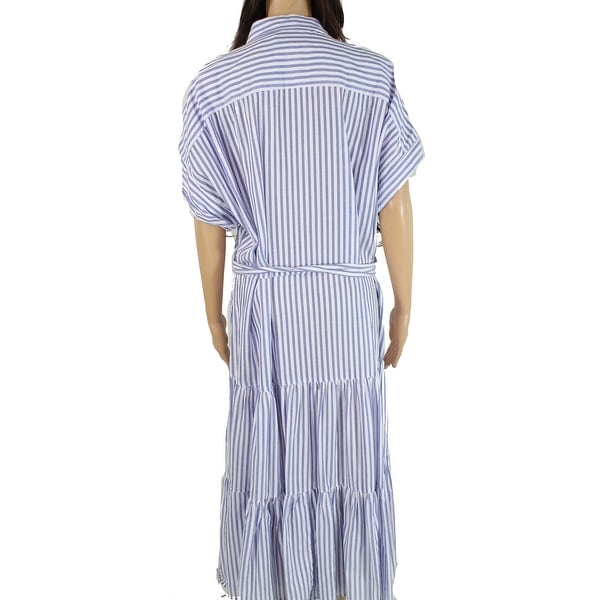 lauren ralph lauren belted striped dress