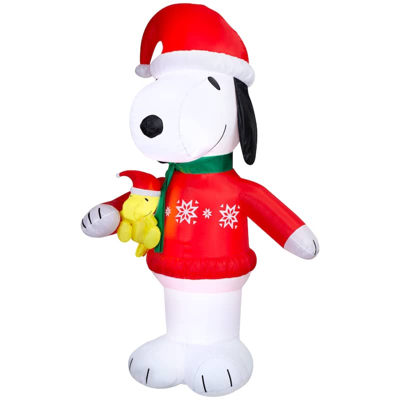 Airblown-Snoopy in Snowflake Sweater-Peanuts