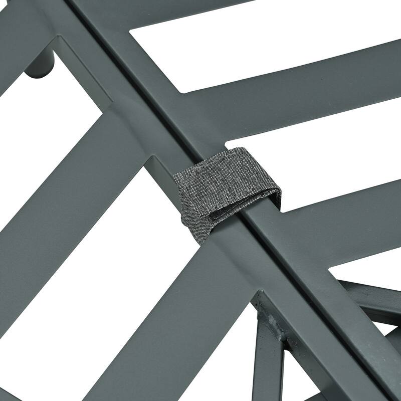 6/8-Piece Half Moon PE Wicker Patio Sectional Set with Dual Coffee Tables