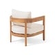 preview thumbnail 6 of 10, Brooklyn Outdoor Acacia Wood Club Chair with Cushions (Set of 2) by Christopher Knight Home