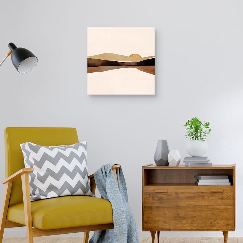 Brown Sunset by Bria Nicole Canvas Art Print