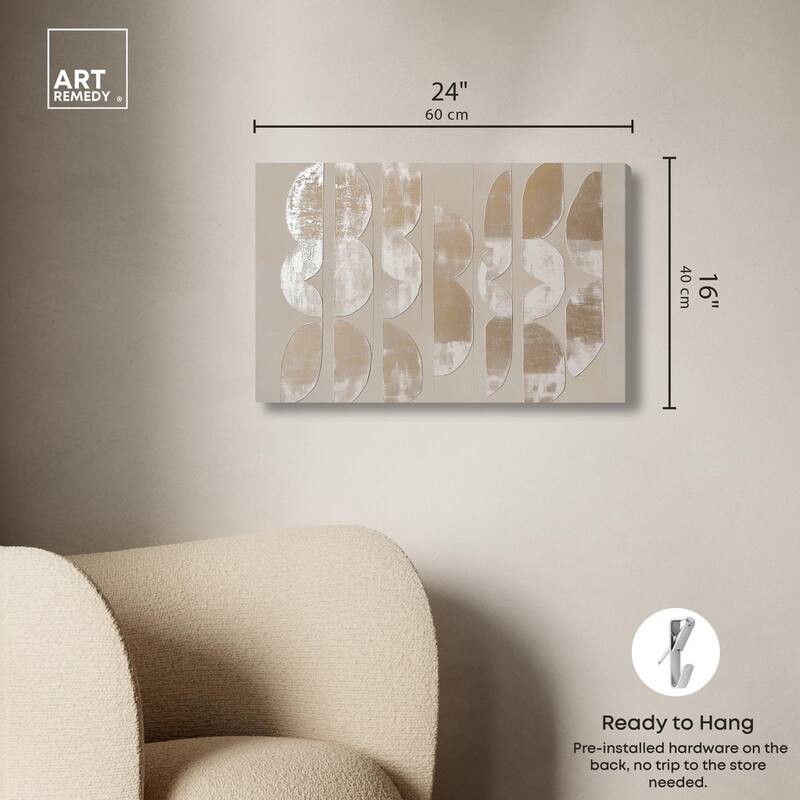 Columnar Shapes II Canvas by Art Remedy, Gallery Wrapped