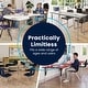 preview thumbnail 9 of 58, Commercial Adjustable Height Rectangular Activity Table-Standard Legs