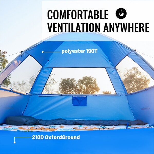 EchoSmile 4-Person Nylon Dome Tent - On Sale - Bed Bath & Beyond