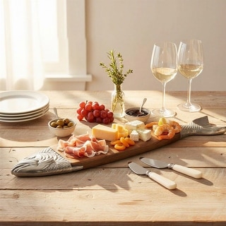 Nambe Xeno Cheese Board w/ Spreader - 11