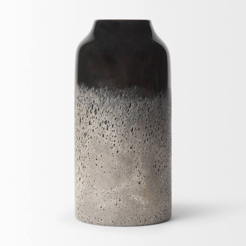 Emu Small Black & Grey Vase