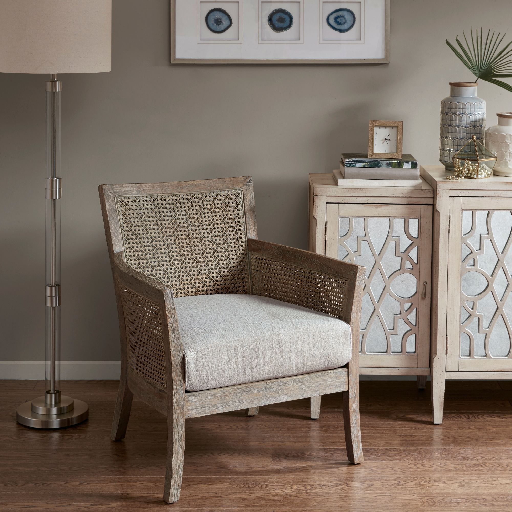 Madison Park Diedra Cane Armchair