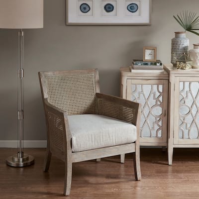 Madison Park Blaine Cane Armchair Set of 2
