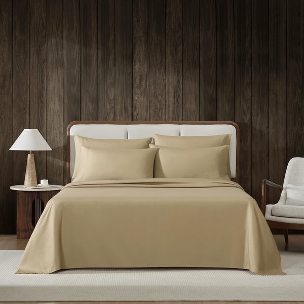Eddie Bauer Logan Solid Temperature Regularing Bonus Sheet Set - Beige - Queen