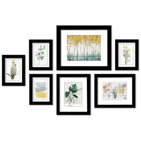 Watercolor Wanderlust by PI Creative 7 Piece Framed Print Wall Art Set
