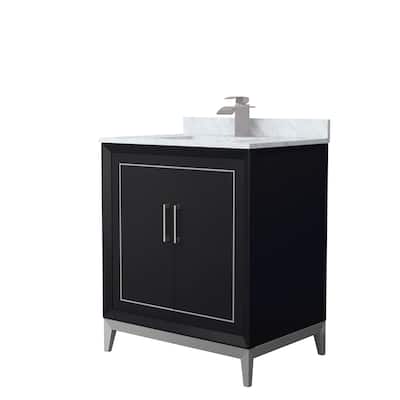 Marlena 30-Inch Single Vanity Set, Carrara Marble Top