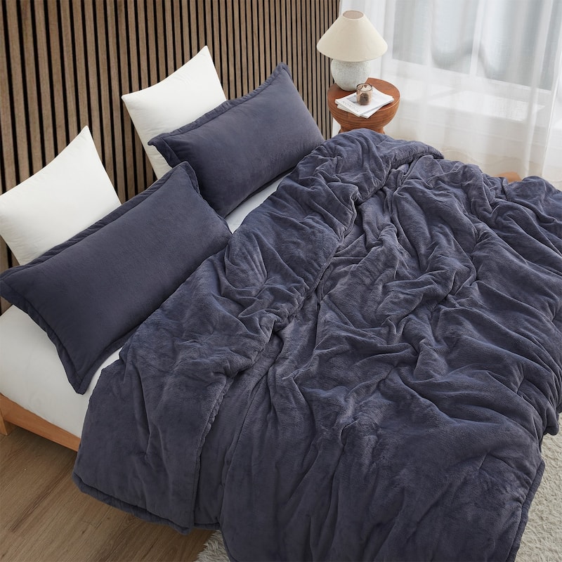 Softer than Soft® - Coma Inducer® Oversized Comforter Set - Double Plush Indigo Black